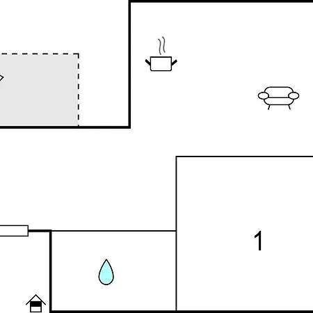 Awesome In Grammetal With Kitchen Apartment